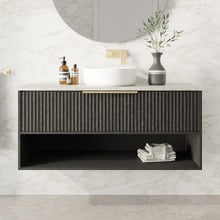 Merewether 1200mm Wall Hung Single Vanity with Solid Surface Countertop